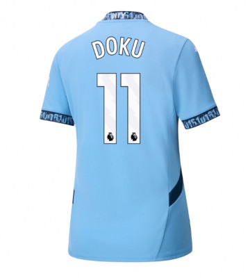 Manchester City Jeremy Doku #11 Hemmatröja Kvinnor 2024-25 Kortärmad